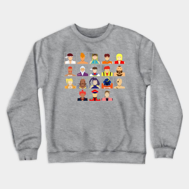 Select Your Character-Street Fighter Alpha 2 Crewneck Sweatshirt by MagicFlounder